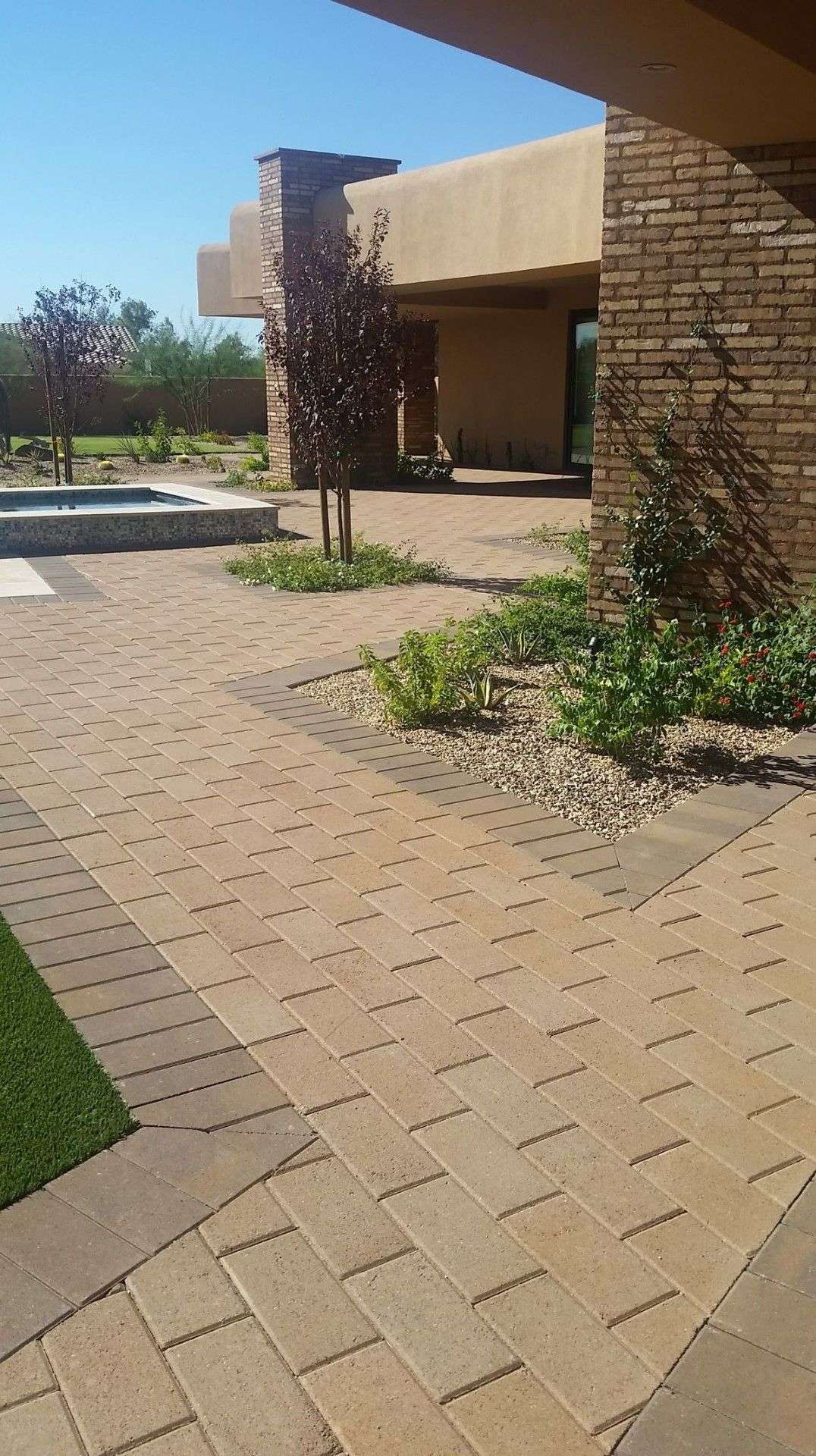 Poolside Paver Patio by Choice One Landscape